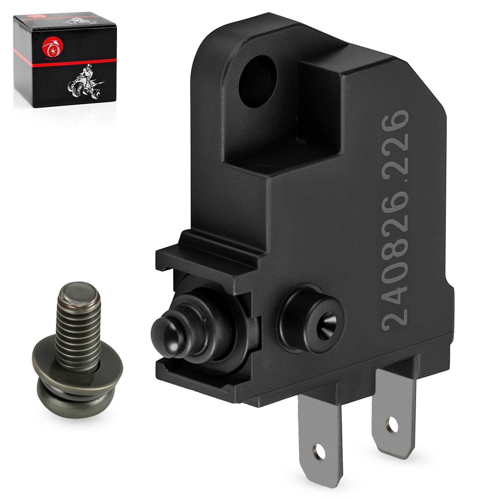 Front Brake Stop Light Switch for Yamaha Grizzly 550 FI 4x4 YFM550 12-14 w/ Bolt