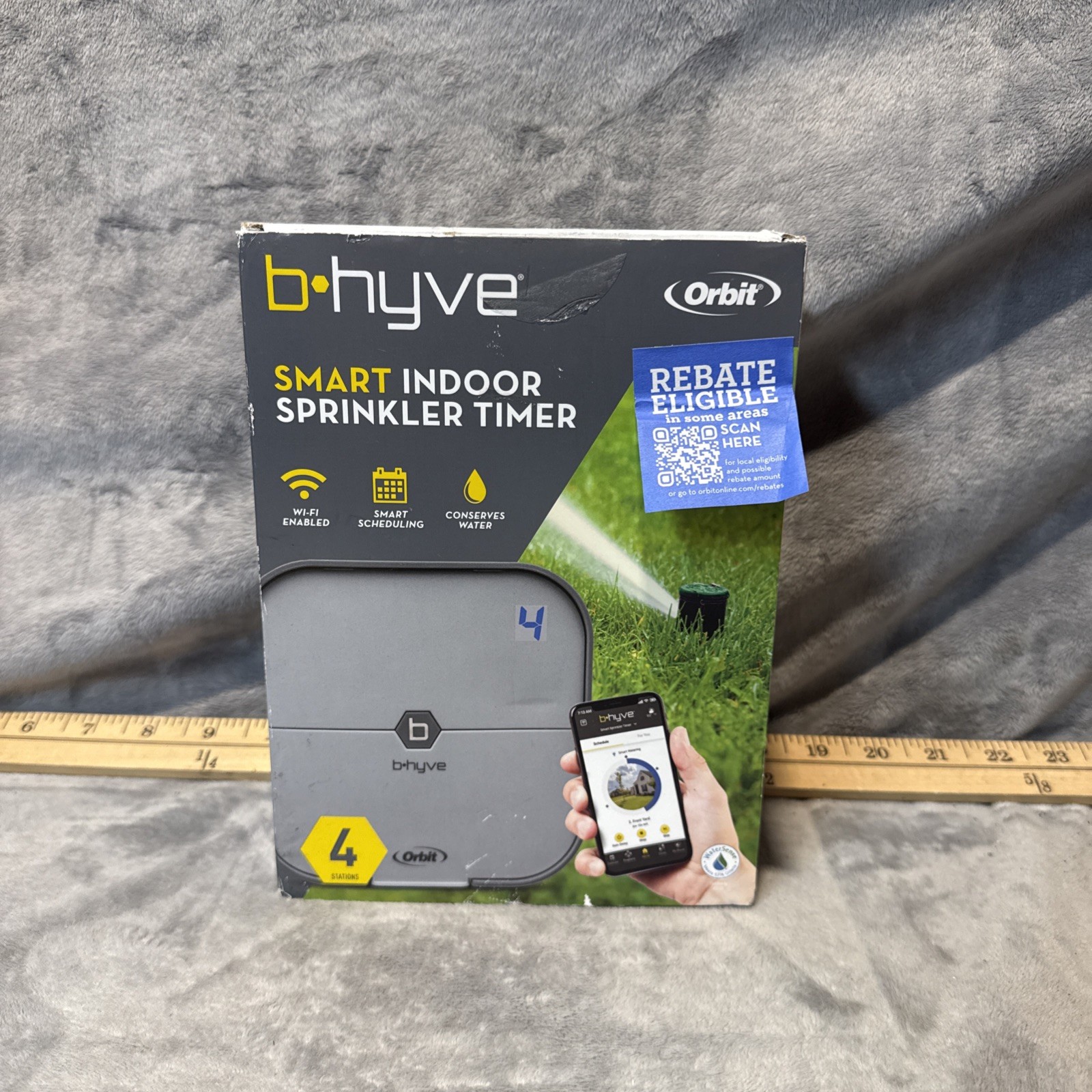 NEW Orbit B-hyve 4-Zone Smart Indoor Sprinkler Controller  57915 Open Box