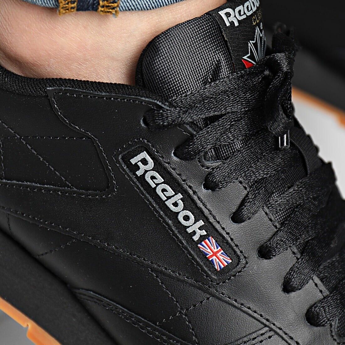 Reebok Classic Leather Black Gum GY0954 Shoes Sneakers Sizes 8 - 13