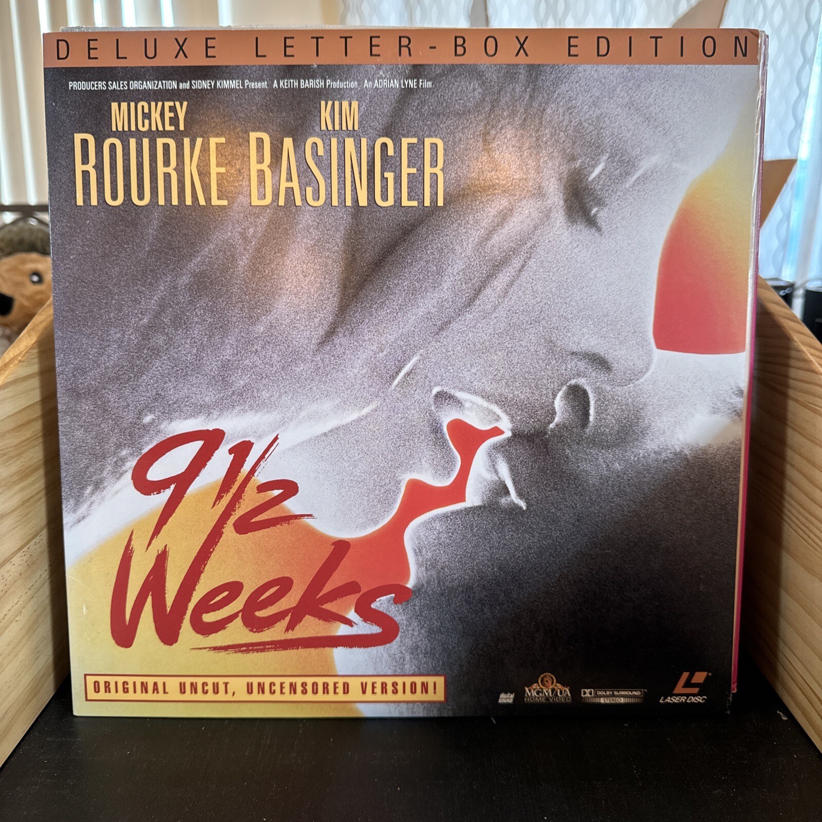 9 1/2 Weeks (Laserdisc) Mickey Rourke Kim Basinger (Original, Uncut, Uncensored)