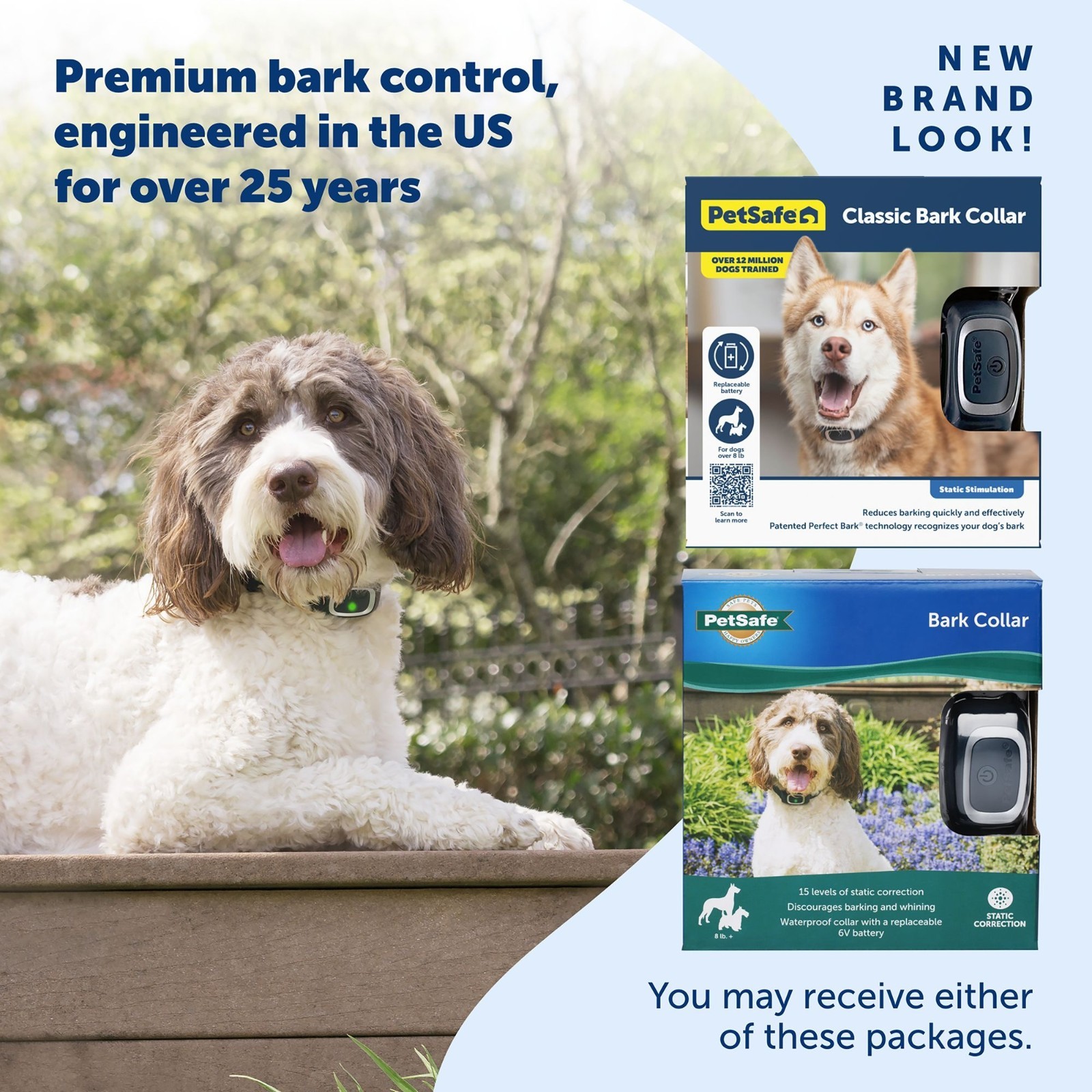 PetSafe Bark Control Collar - Waterproof Basic Bark Control Collar for Dogs 8 lb