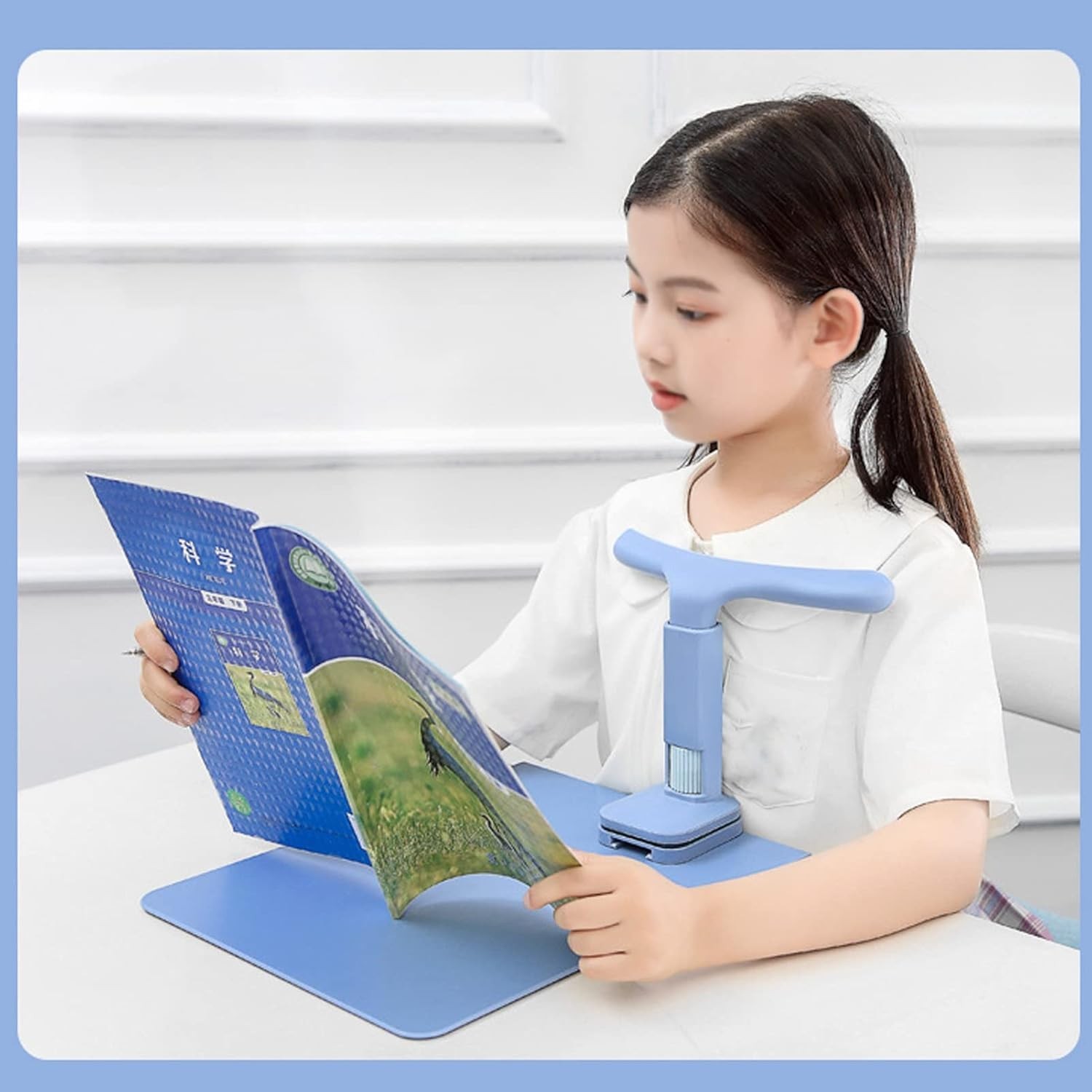 Children Sitting Posture Corrector, Height Adjustable Students Vision Protect...