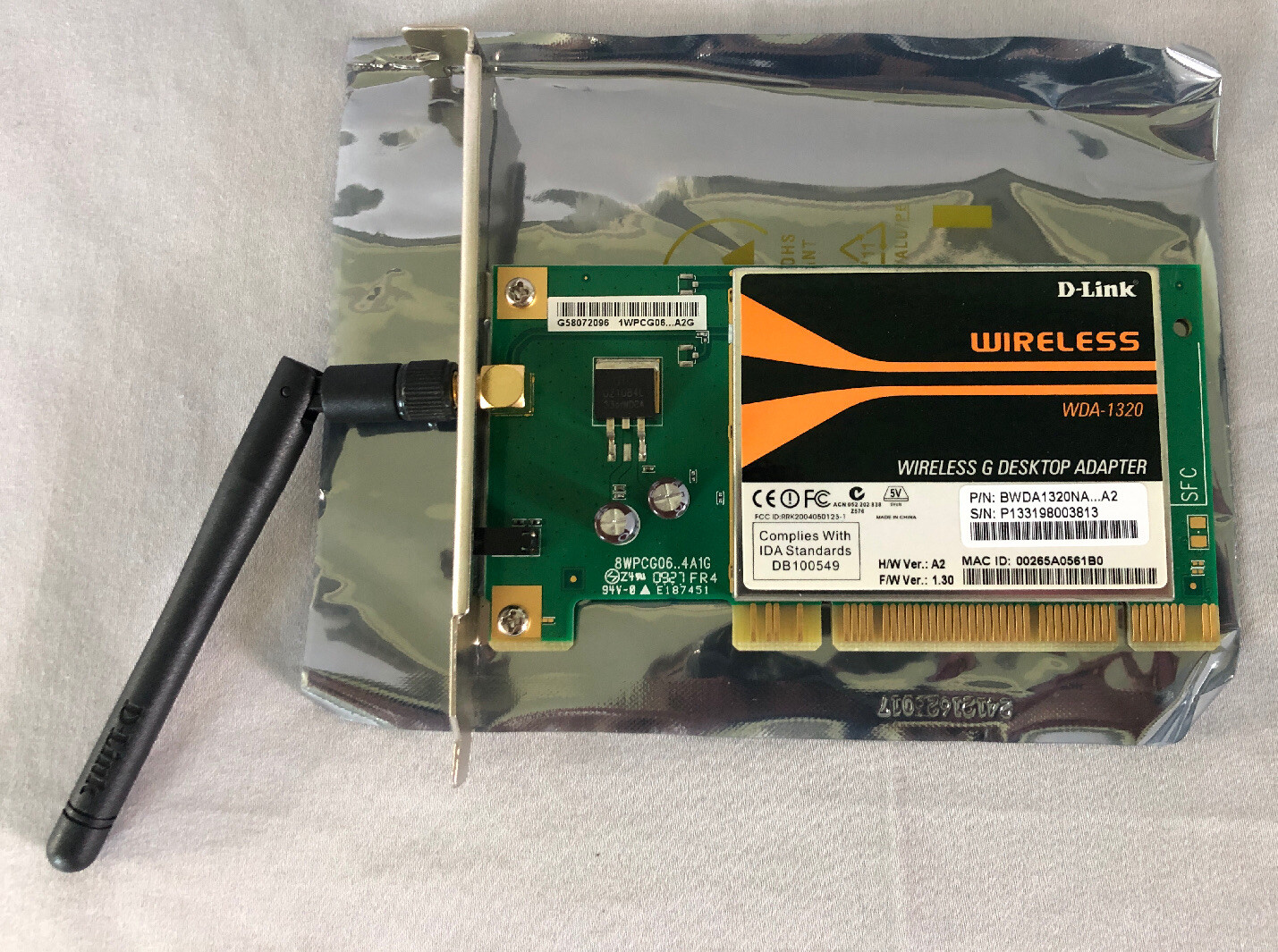 D-LINK WDA-1320 Wireless G Desktop PCI Adapter
