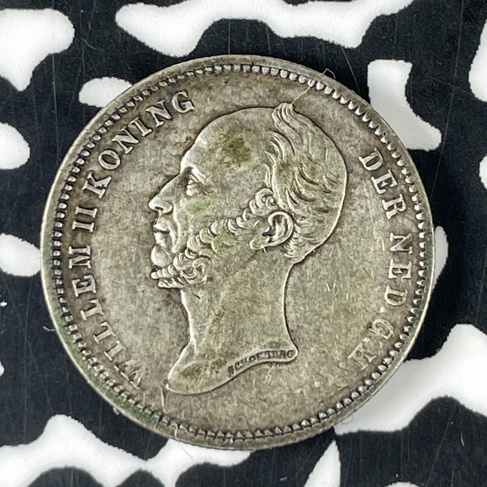 1849 Netherlands 25 Cents Lot#F0262 Silver! Nice!