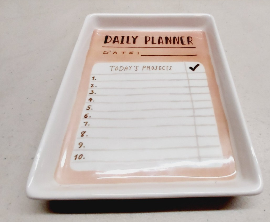 Magenta Daily Planner Today's Projects Trinket Tray