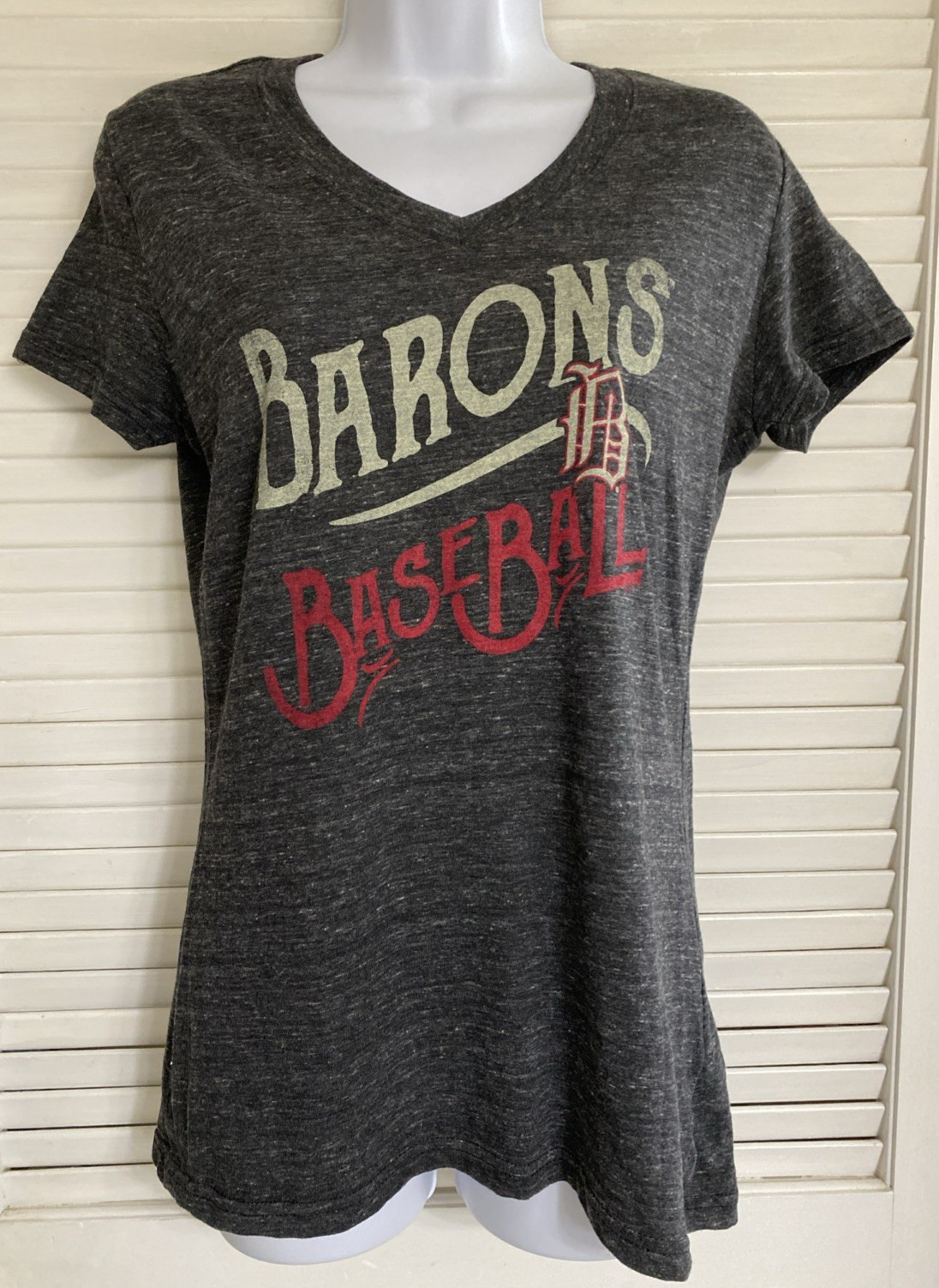 Women's MiLB Birmingham Barons Short Sleeve T-Shirt, Small, TriBlend