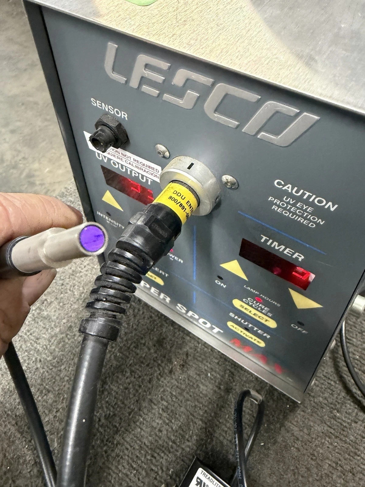 Lesco VSM3002 Super Spot Max UV Curing System with Lite Pipe & Foot Switch