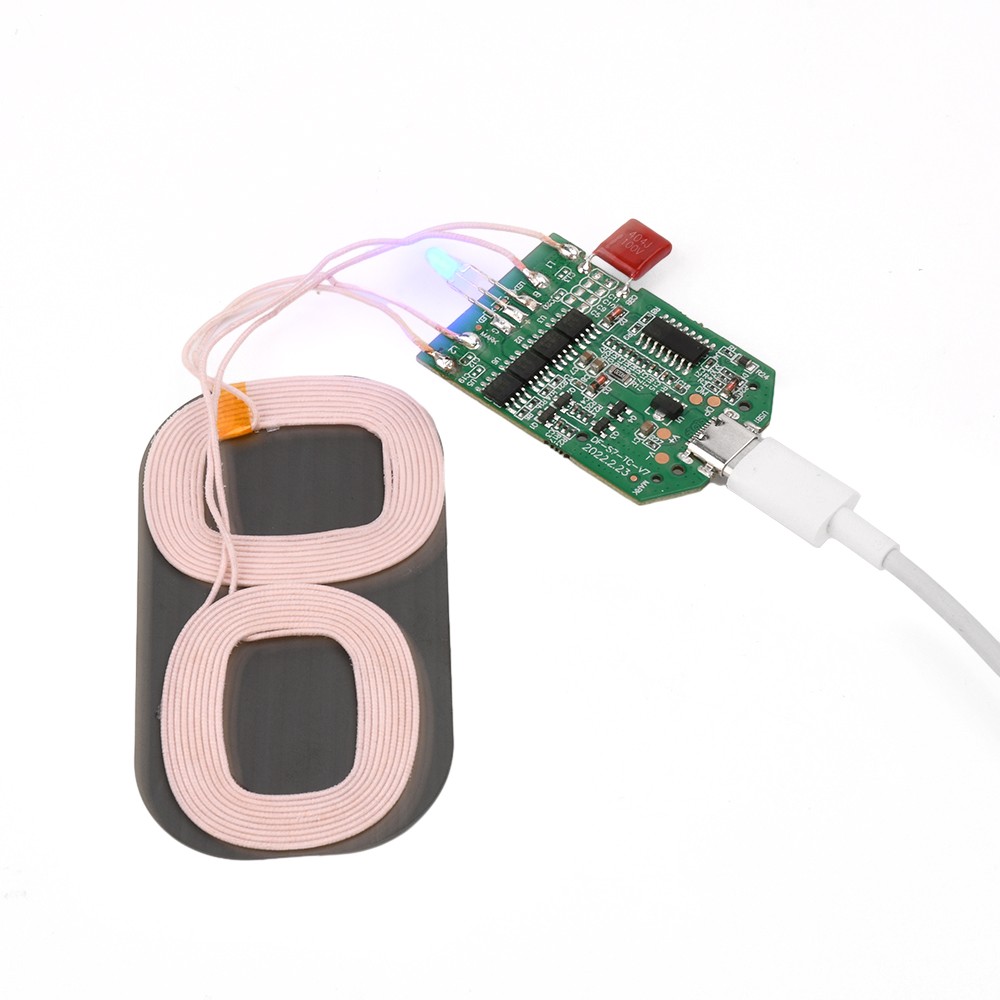 2PCS Dual Coil 15W Wireless Charger Transmitter Module Fast Charging Board DIY