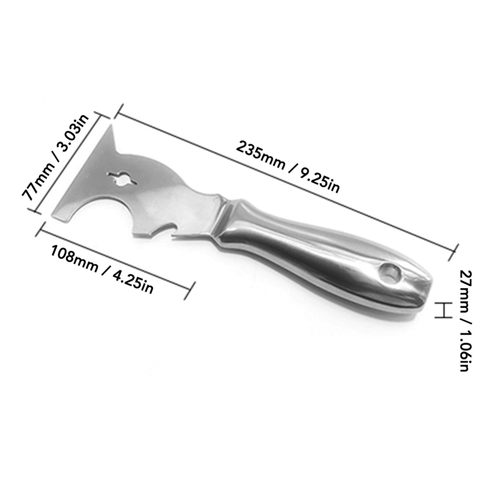 Multi Function Putty Cutter Stainless Steel Blade Paint Scraper♡