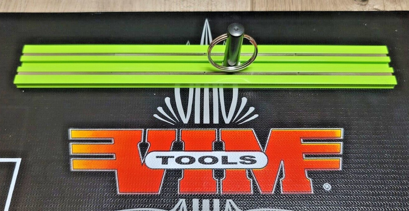 VIM 8" Green Magrail Magnetic Socket and Tool Rail w/ Free Lifting Peg #MR8G