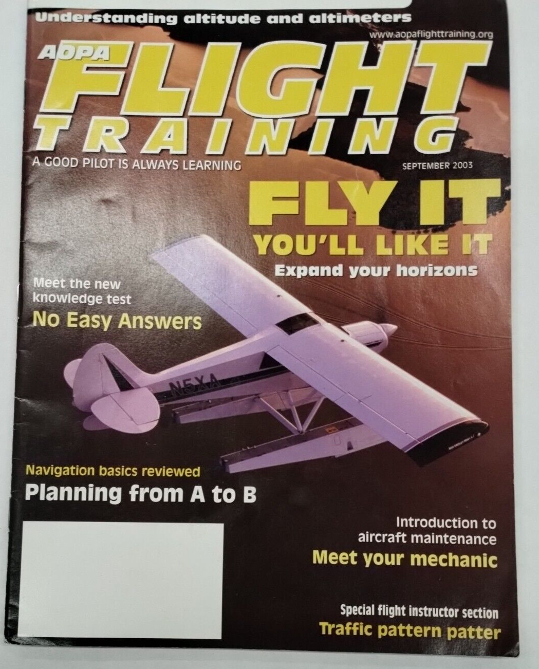 AOPA Flight Training Magazine September 2003-Original