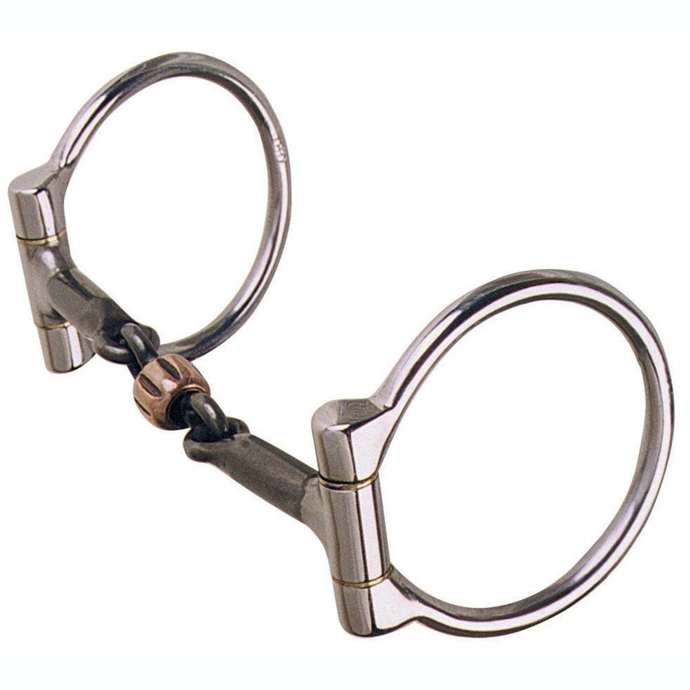 REINSMAN 252 Golden Glide 3" Dee Cheeks & 5" Mouth Stage A Trail Dee Snaffle Bit