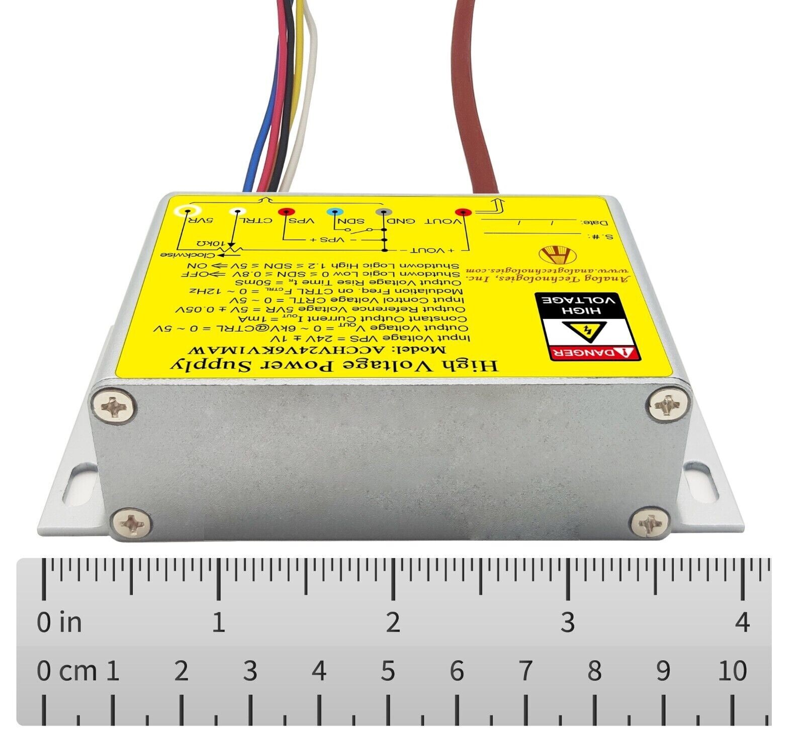 ACCHV24V6KV1MAW Charge Capacitors High Voltage Power Supply 6KV 1mA Output