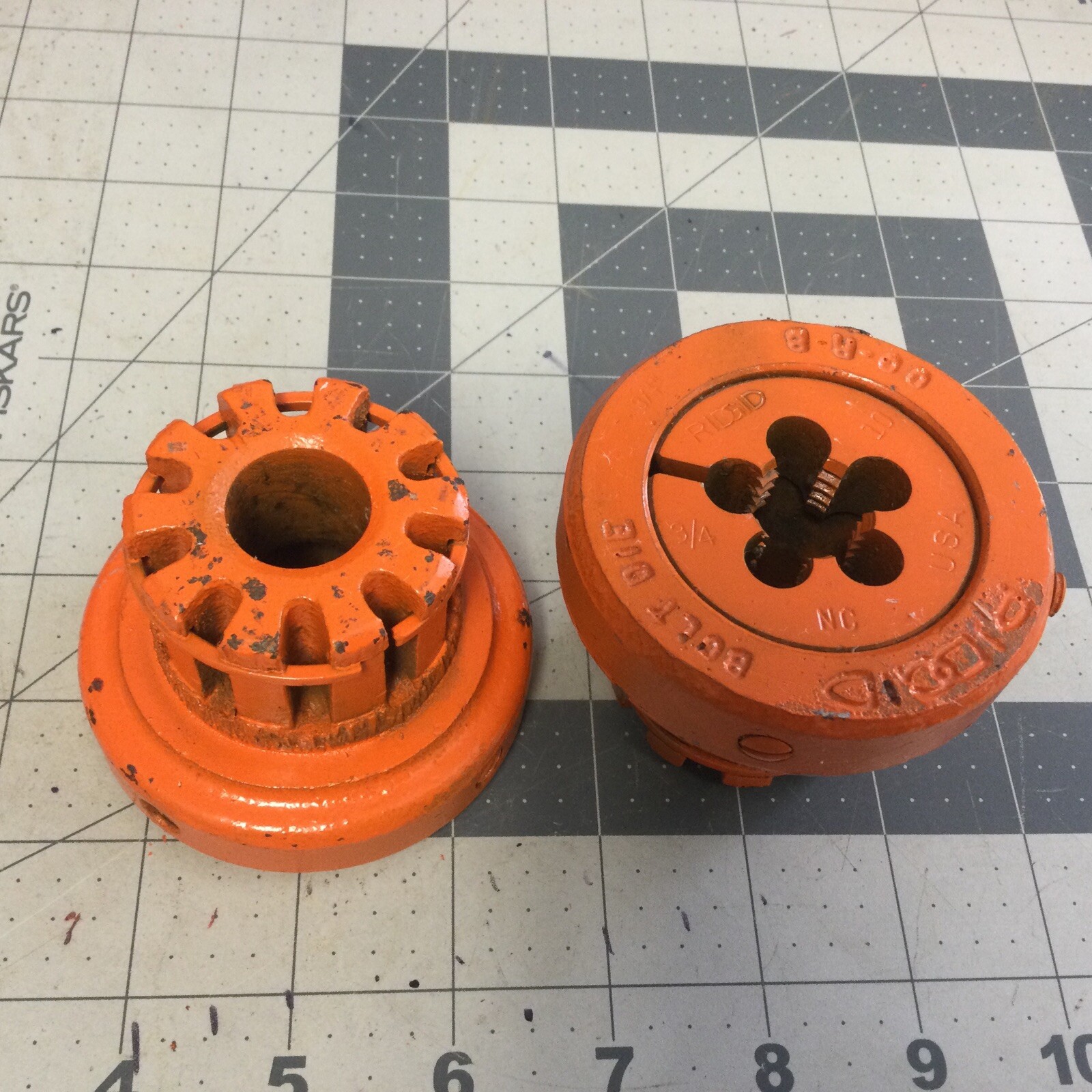 (Lot Of 2) Ridgid 00-RB 3/4” Threaded Die Head (LDJ4-D)
