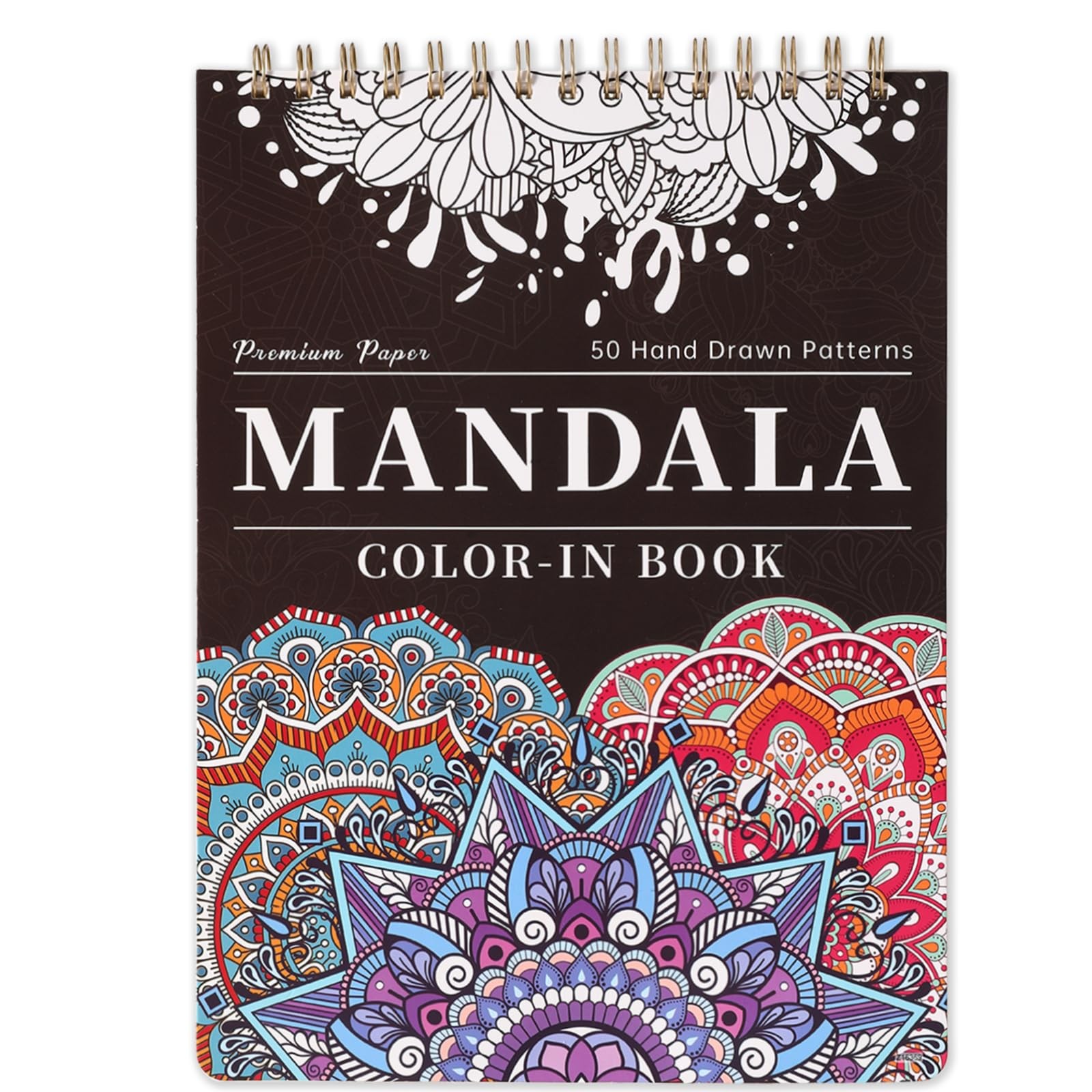 Mandala Coloring Book for Adults - 9" x 12" x 12", purple