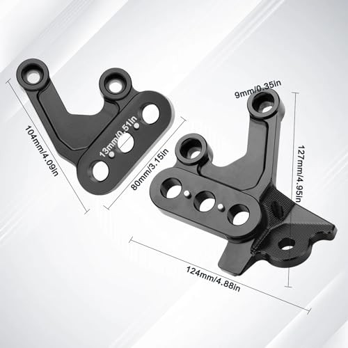 Surron Peg Bracket for Sur Ron Light Bee X/S, CNC Aluminum Foot Peg Black
