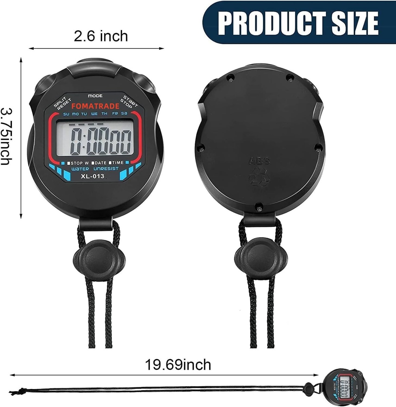 Multi-function Professional Handheld Electronic Digital LCD Chronograph Timer...