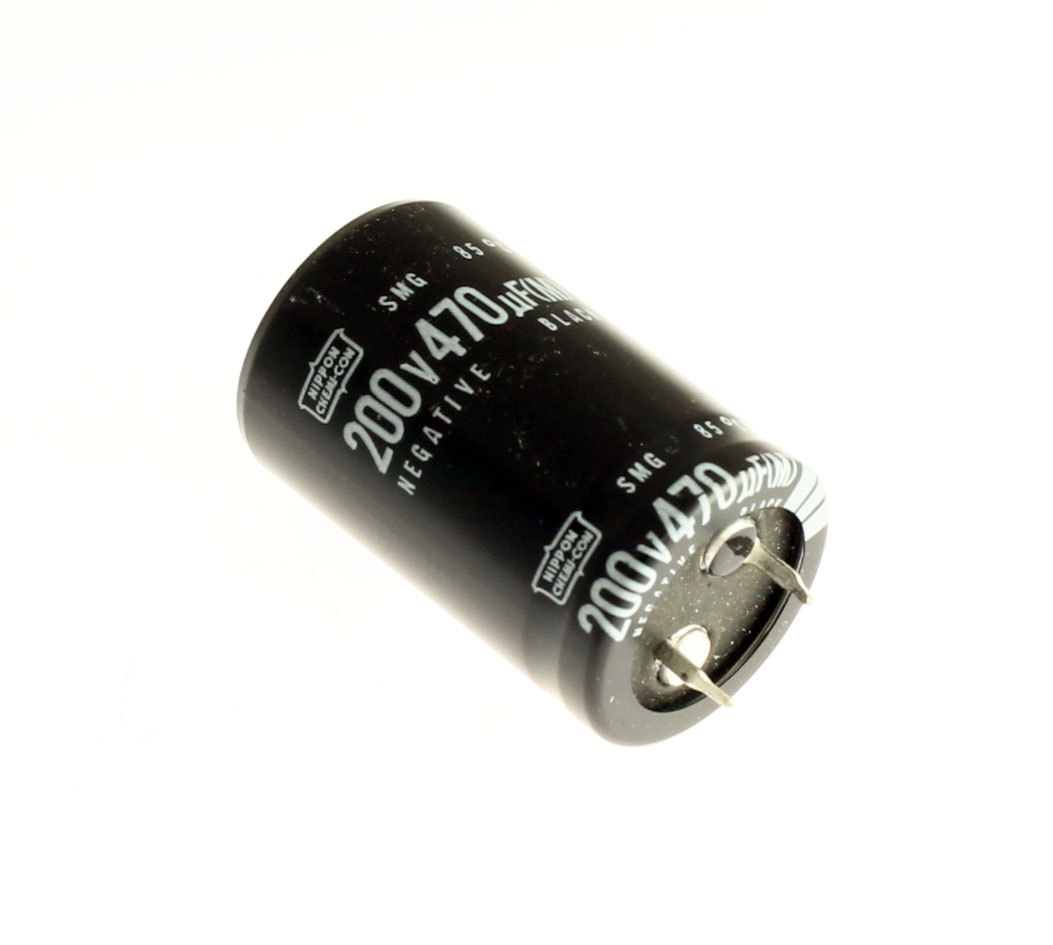 5x 470uF 200V Radial Snap In Mount Electrolytic Aluminum Capacitor 85C 200VDC