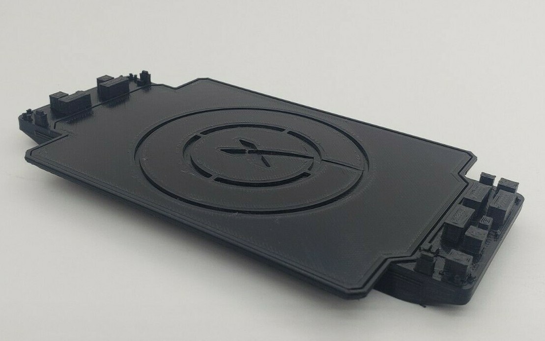 3D Printed SpaceX Drone Barge Landing Platform Ship Black PLA Plastic