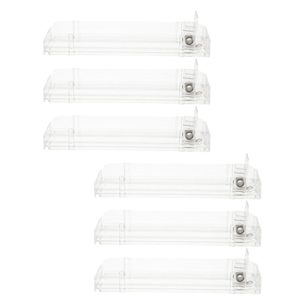 6 Pcs Shelf Drawer Dividers Automatic Cigarette Pusher Retail Organizer