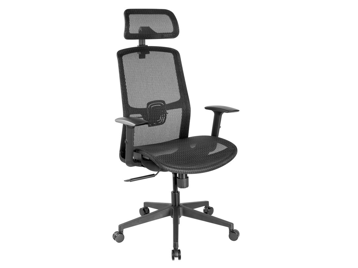 Monoprice WFH Ergonomic Office Chair with Mesh Seat Adjustable Headrest Armrests