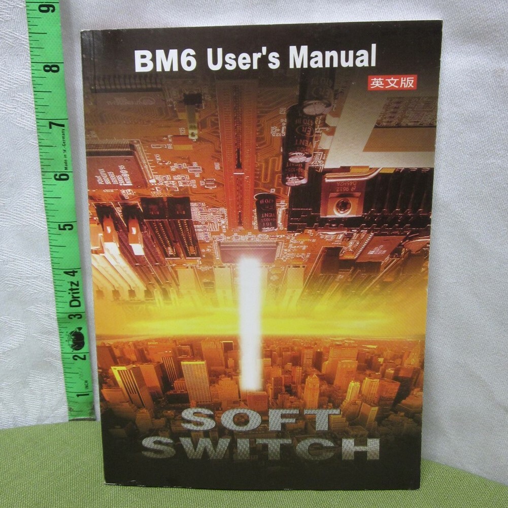 BM6 MOTHERBOARD User’s Manual booklet Soft Switch 1990s Celeron PPGA Processor