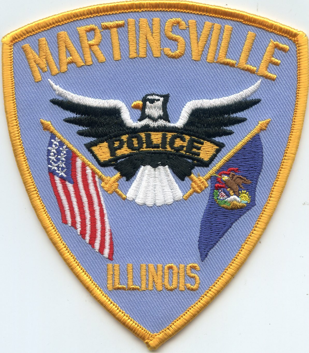 MARTINSVILLE ILLINOIS IL POLICE PATCH