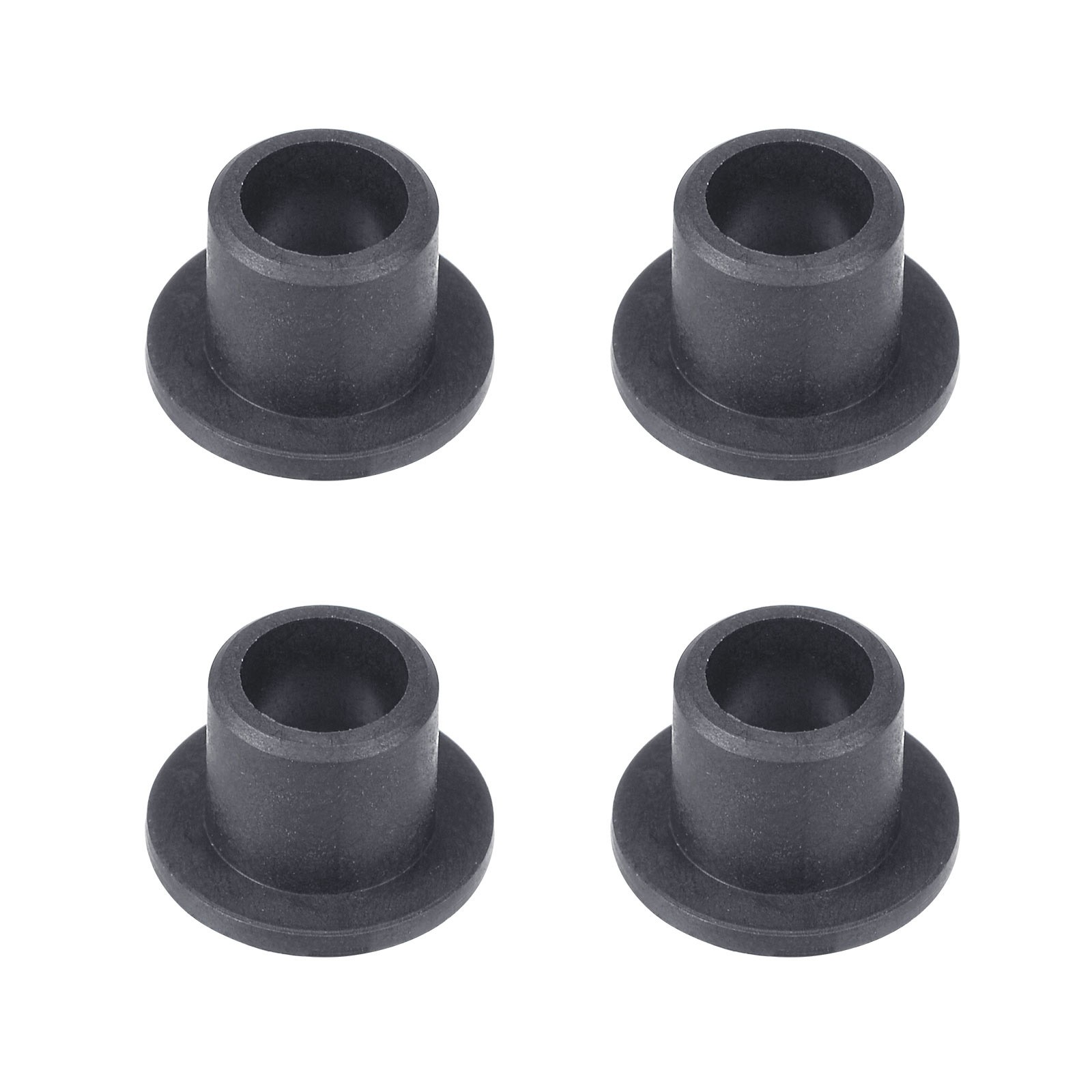 4pack Flanged Sleeve Bearings POM Wrapped Oilless Bushings Black 5mmx7mmx7mm