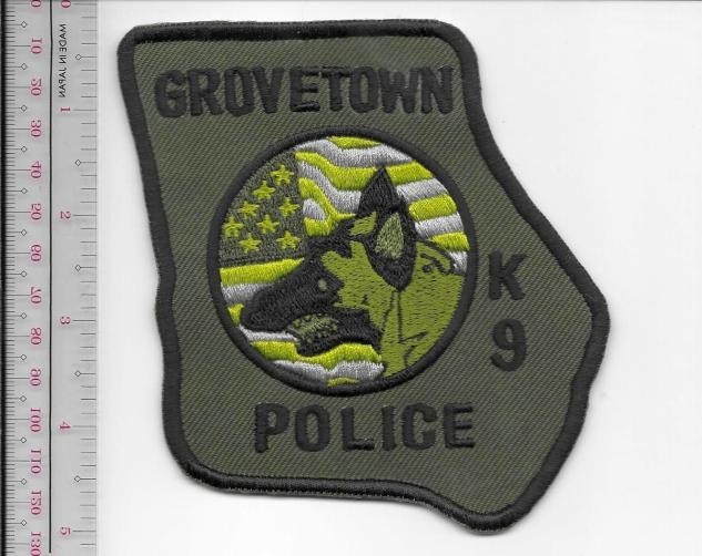 K-9 a Police Georgia Grovetown Police Department Canine Unit Officer & NO TARIFF