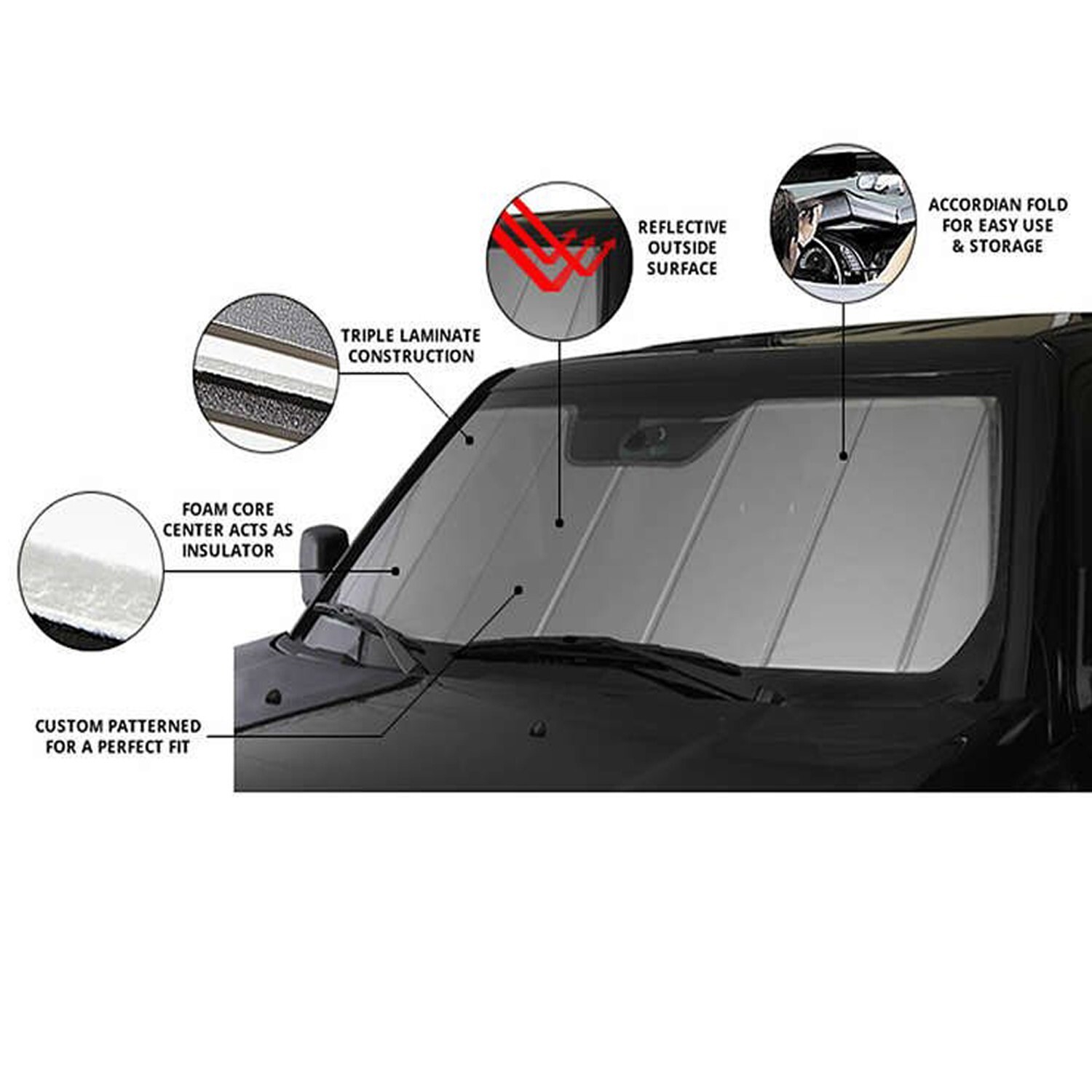 Fit Audi Aluminum Reflective Windshield Sun Shade Privacy Front Window Sunshade