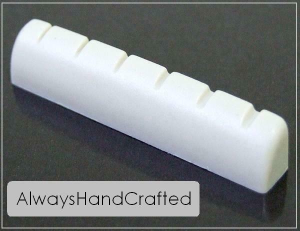 AlwaysHandCrafted Slotted BONE NUT handmade for SCHECTER Guitar - 42mm / 1.65"