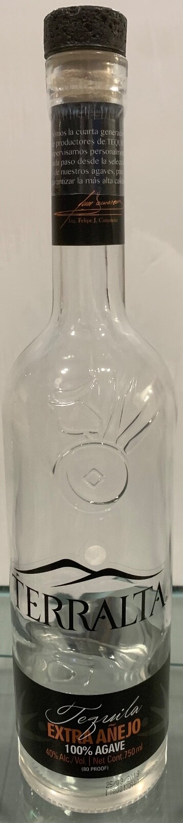 Tequila Terralta Extra Anejo Empty Bottle G4