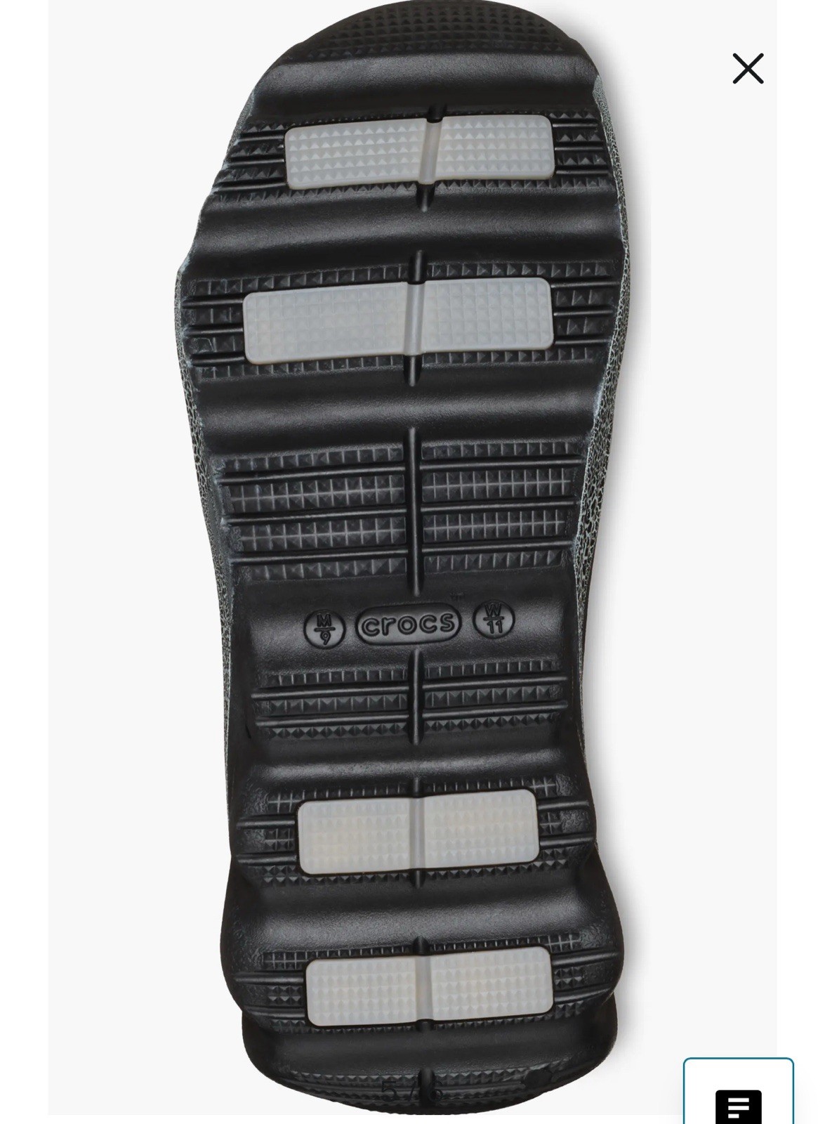 Crocs Echo Surge Crackle Black Cement 211560-001 - Size M8 / W10