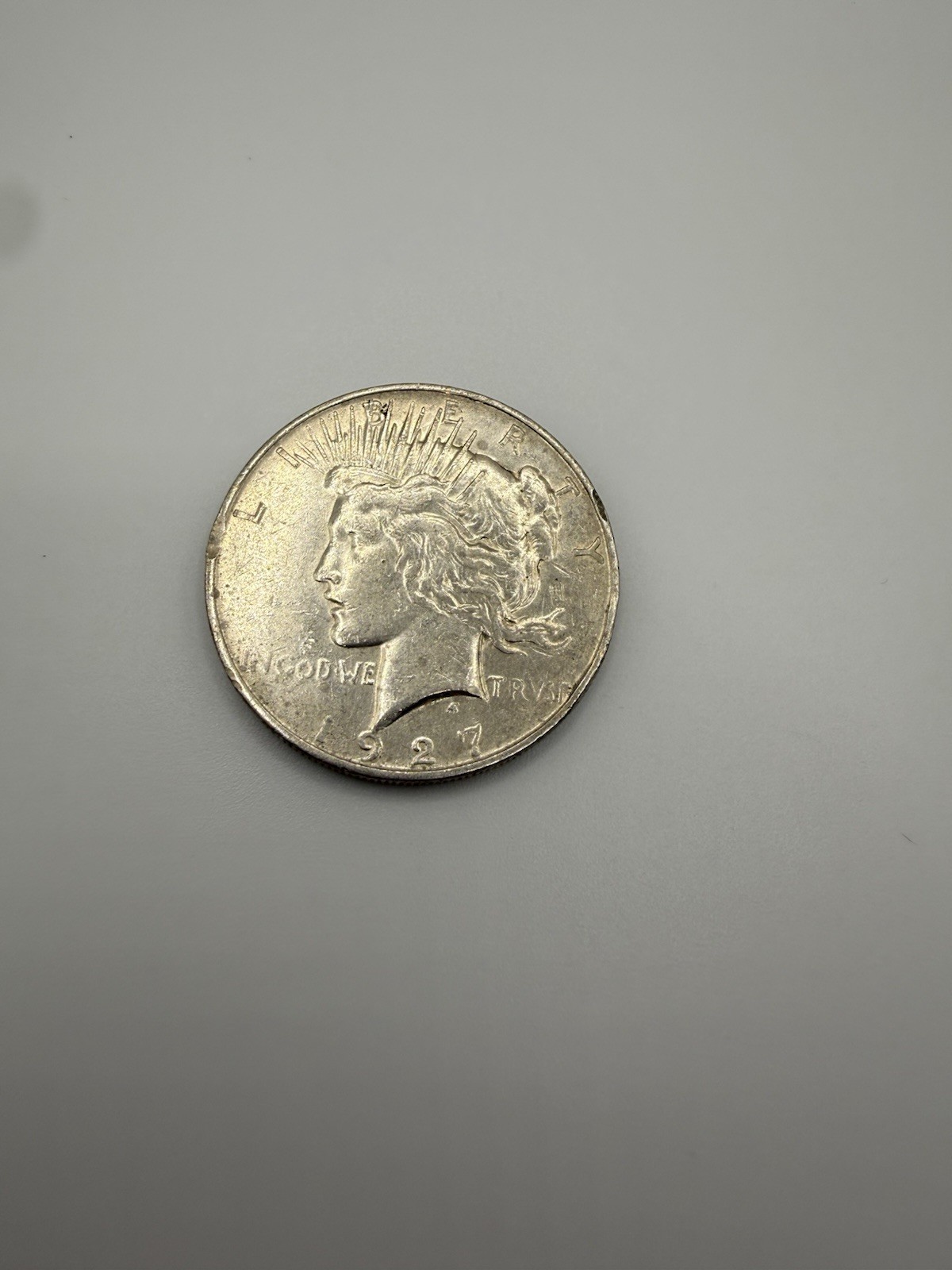 1927 D PEACE DOLLAR AU+