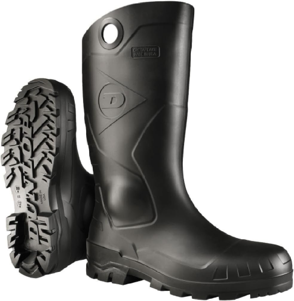 DUNLOP Protective Footwear, Chesapeake plain toe Black Amazon, 100%...