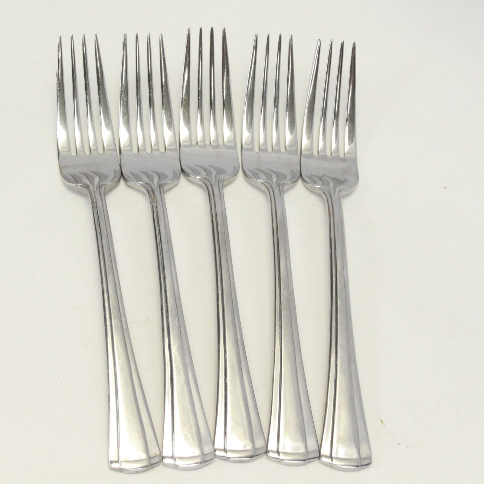 Reed & Barton Boulevard Dinner Forks 7 7/8" Stainless 18/10 Lot of 5