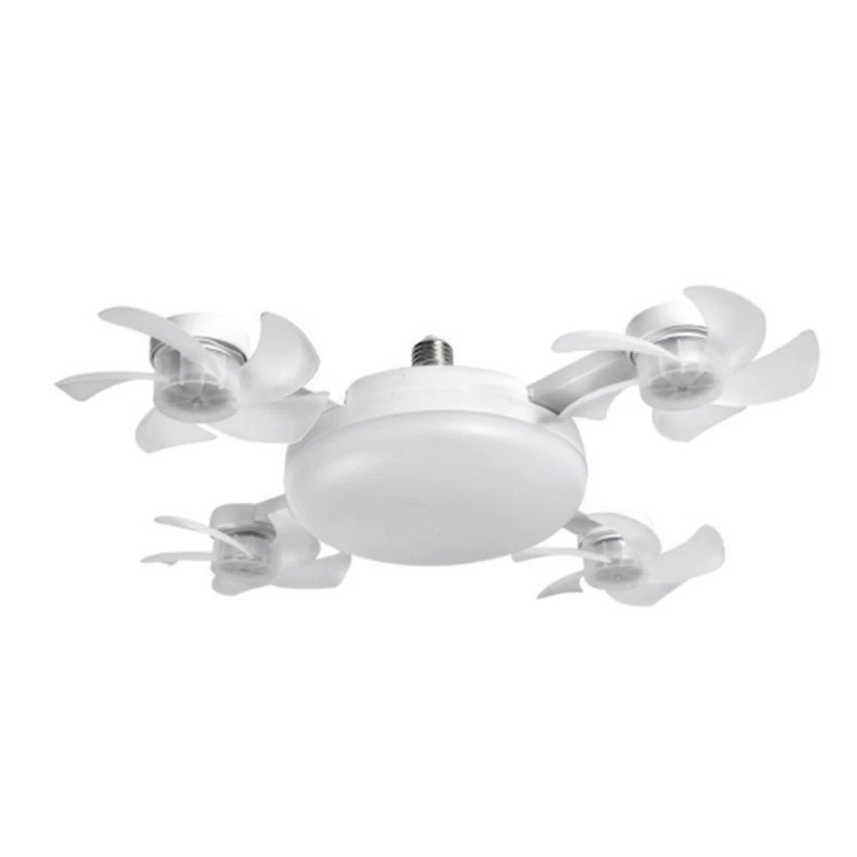Ceiling Fan Light E27 LED 60W Drone Shaped Remote Control Dimmer Function I4T4