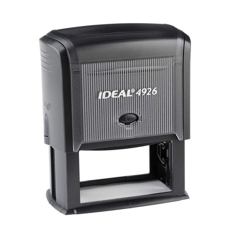 Customized Ideal 4926 Jumbo Self-Inking Rubber Stamper / 1-1/2" x 3"