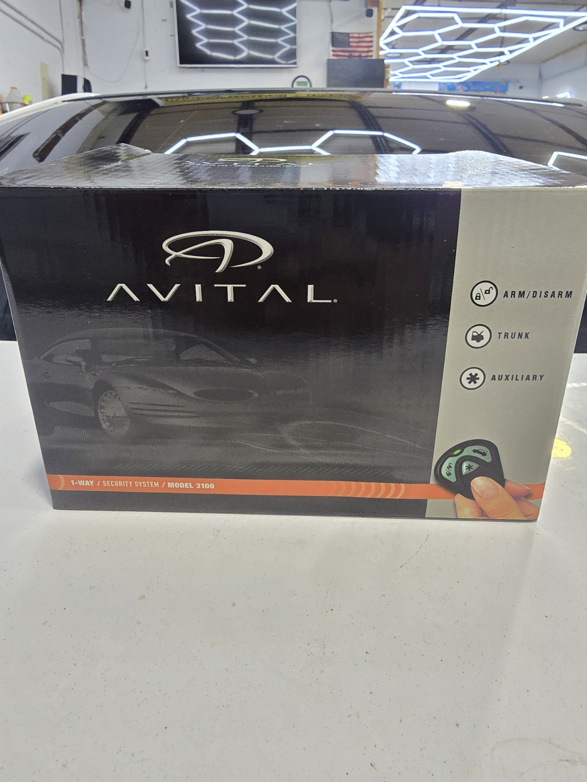 Avital 3100L Keyless Entry Alarm 1-Way Security System w/ Siren +  Remote