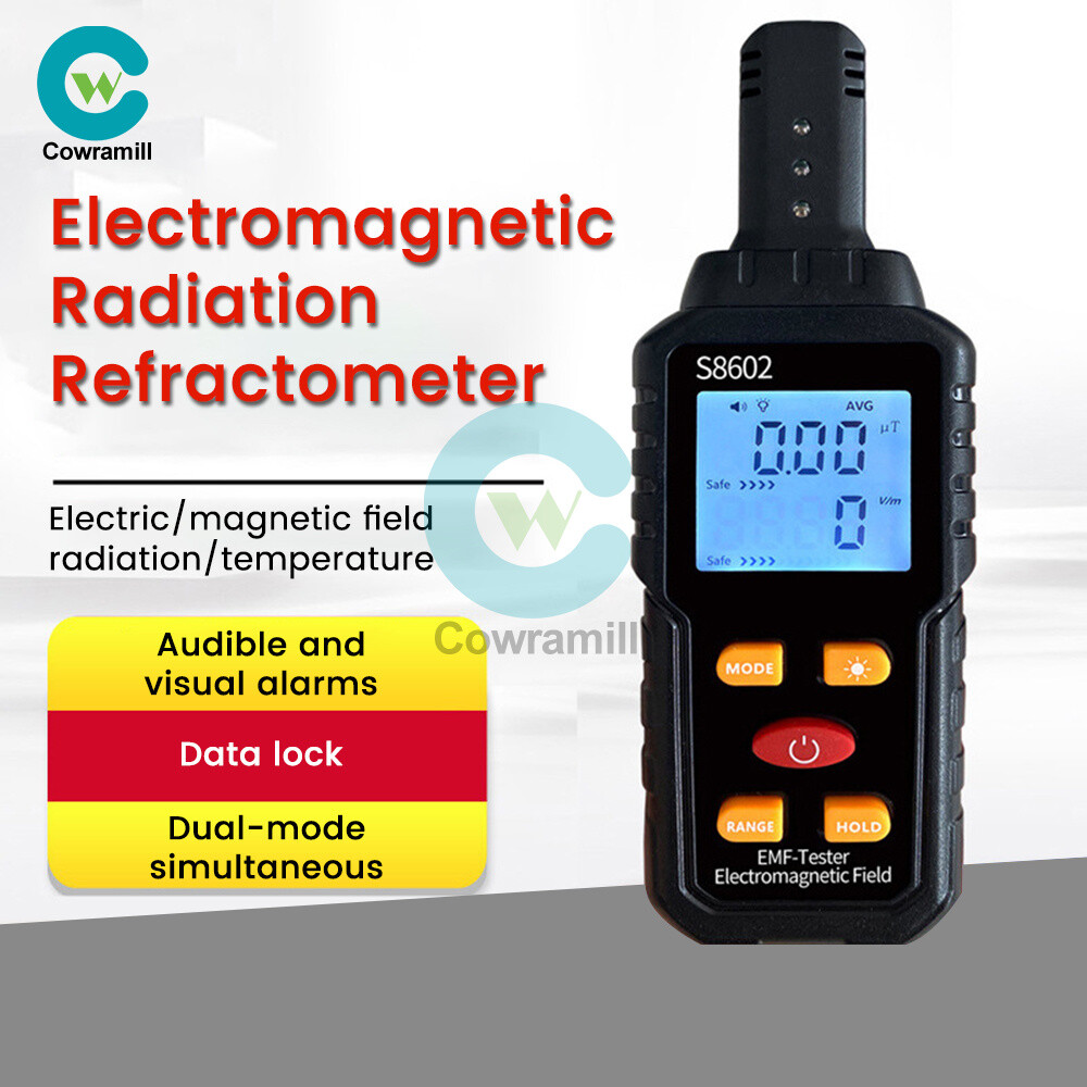 3 in1 Digital Electromagnetic Radiation Detector Tester EMF Meter Geiger Counter