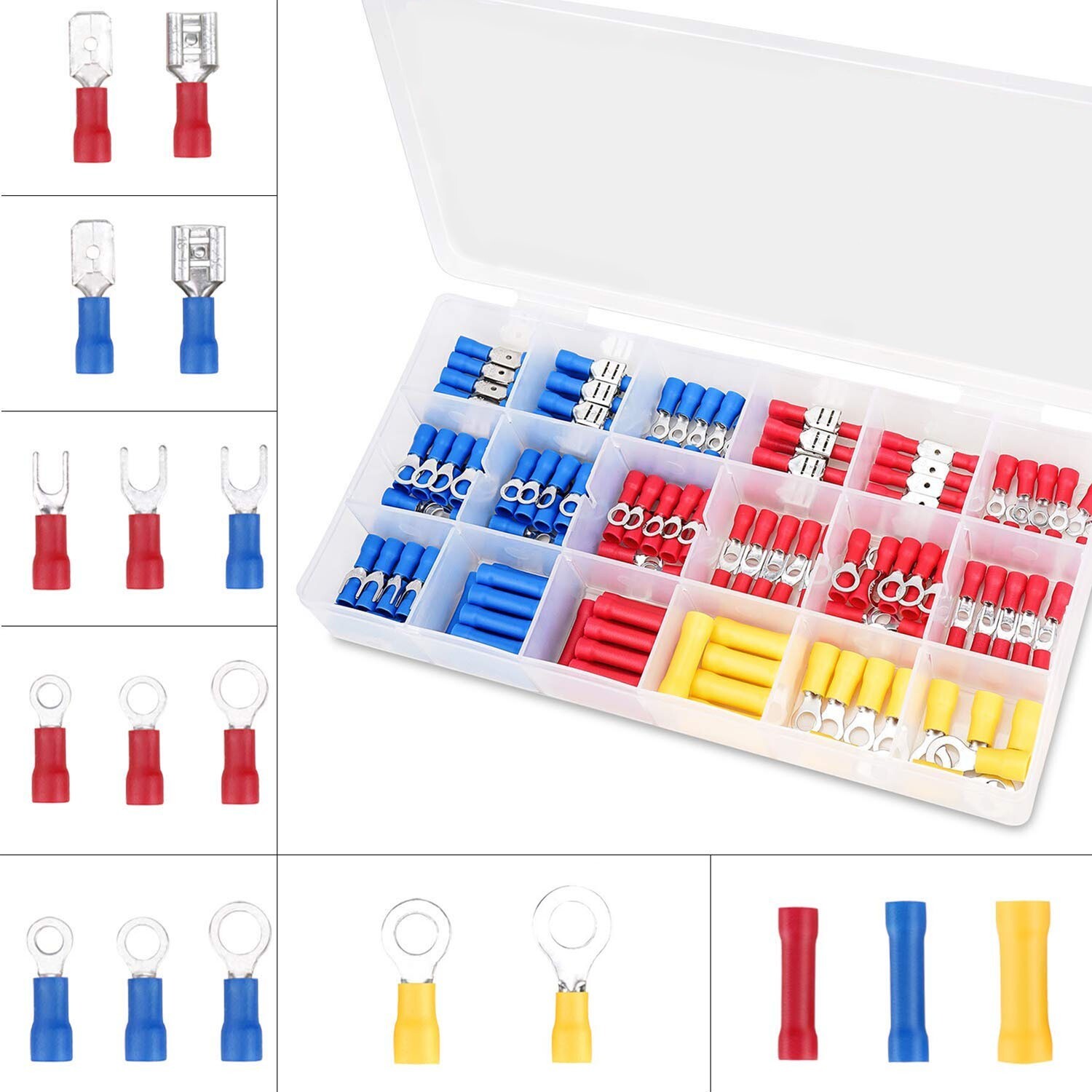 Ferrule Crimping Tool Kit Wire Terminals Crimping Tool & 300 PCS Wire Terminals