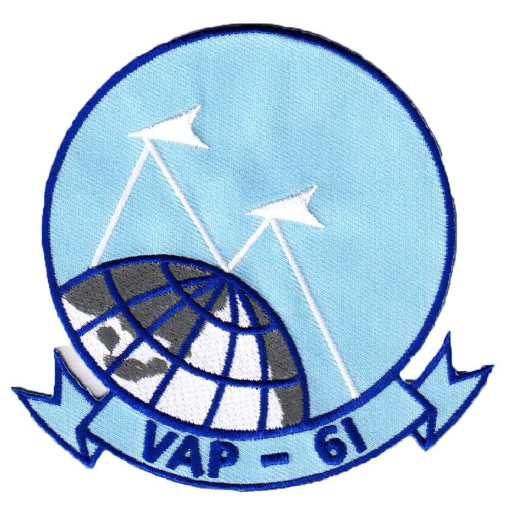 VAP-61 World Recorders Squadron Patch  – Plastic Backing