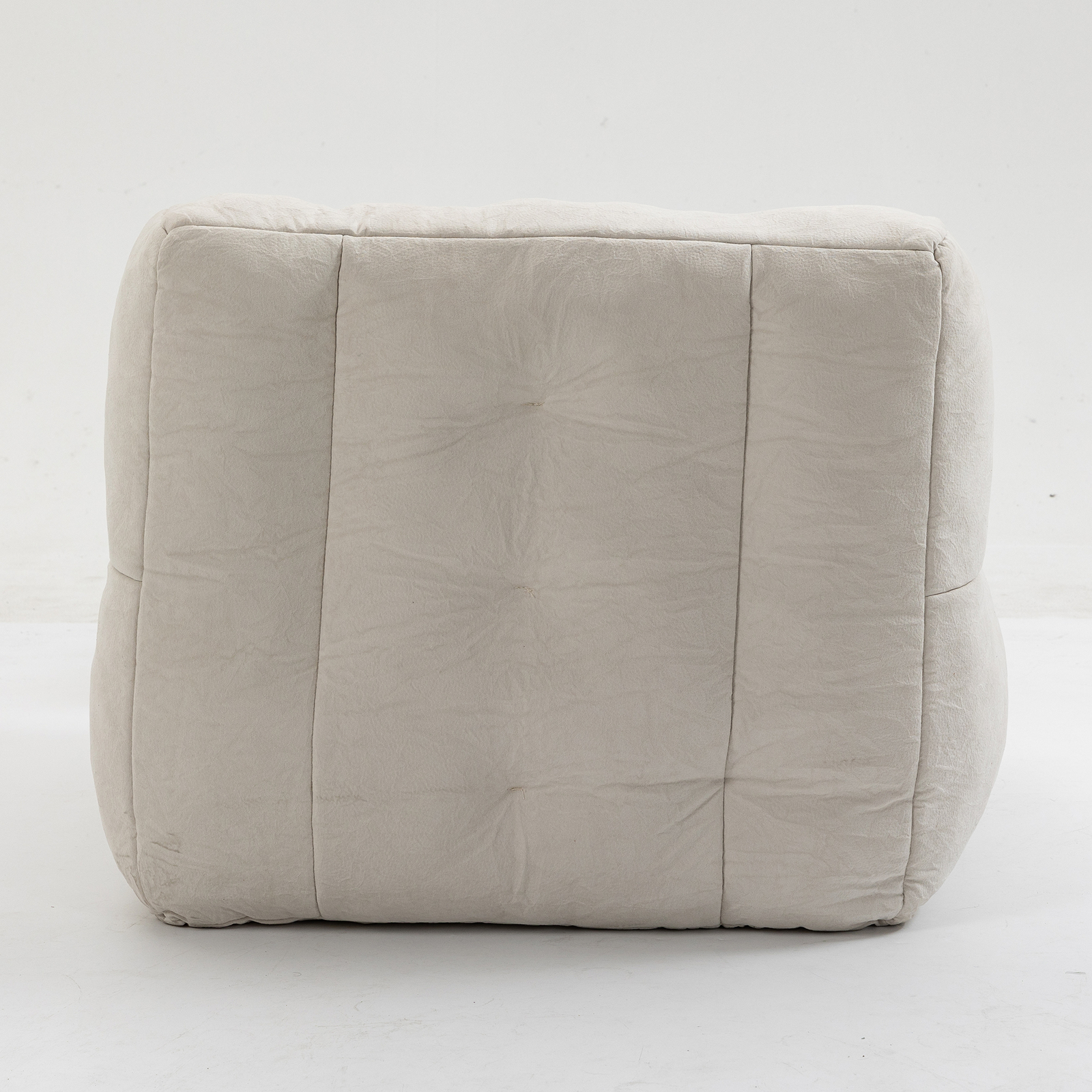 Bean Bag Chair Comfortable Bean Bag For Adults Super Soft With ottoman - White