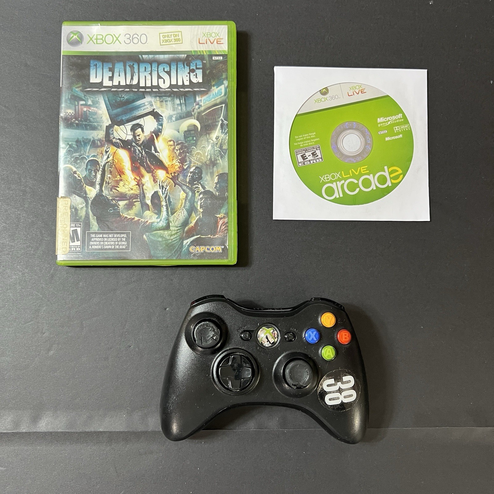 Xbox 360 Controller Black Wireless Xbox 360 Deadwalking & Xbox Arcade