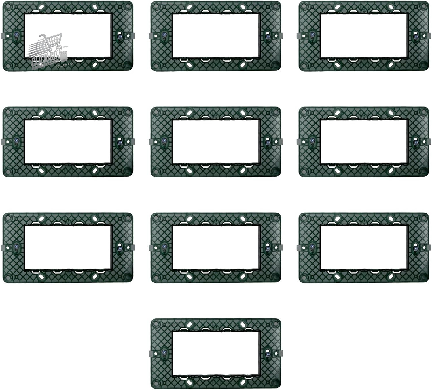 10 Mounts 4 Modules Compatible Vimar Plana - Mask Holder Civil Series