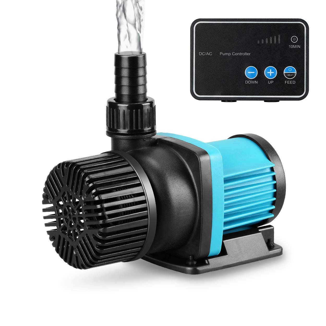 1250gph Aquarium 24V DC Water Pump with Controller, Submersible and Inline Re...