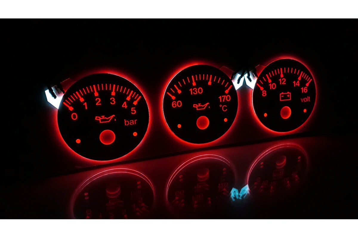 Audi 80 B4 S2 Design - Replacement Additional Indicators Indiglo Glow Gauge Plas