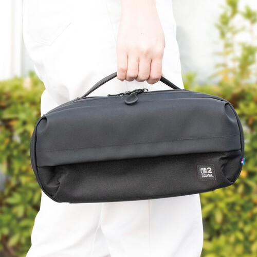 Switch 2 Accessory:  Case - HORI Adventure Pack Shoulder Bag - Black:  Officiall