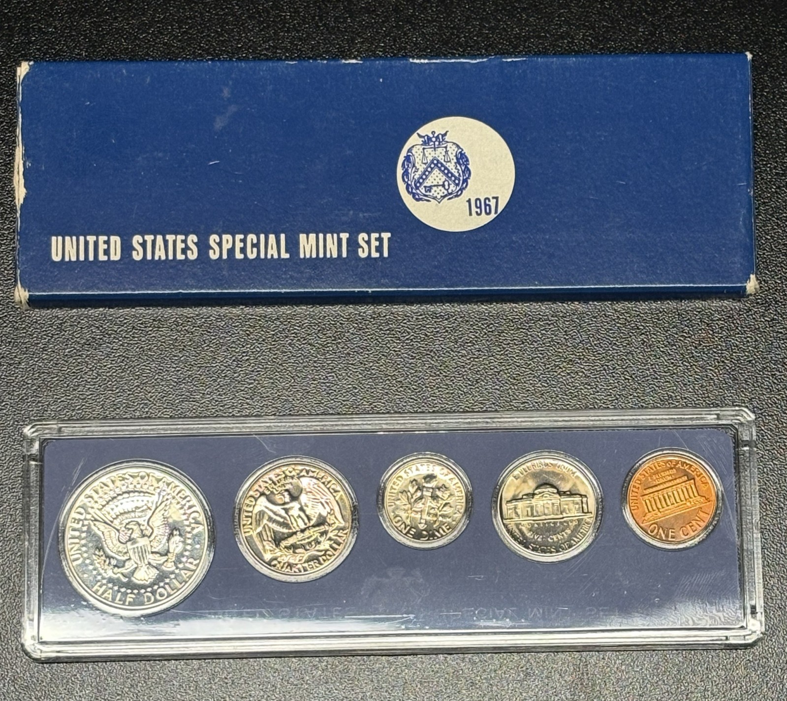1967 U.S. Special Mint Set - SMS - 5-Coin Set - U.S. Mint Plastic Packaging
