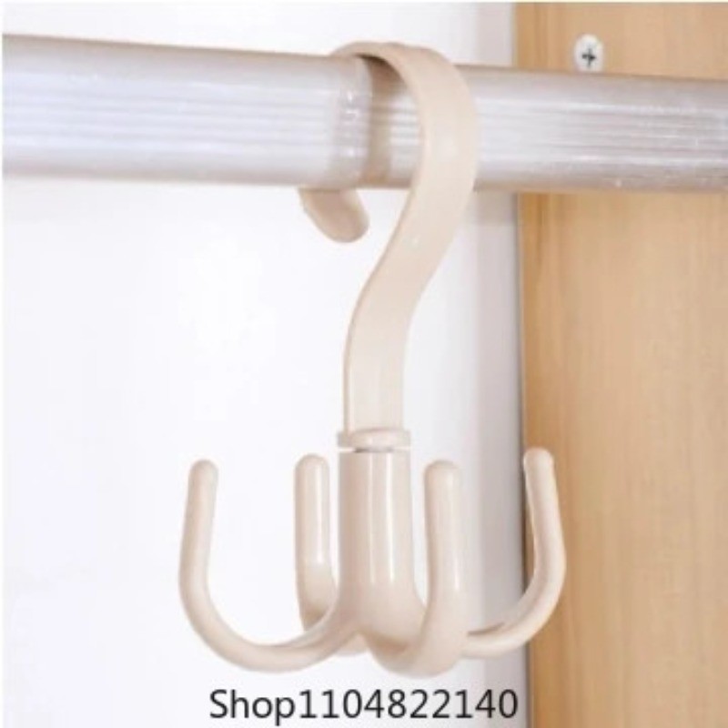 360° Rotated Four-Claw Hook Multi-Purpose Movable Hook Rotatable Hanging Bag Hat